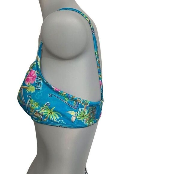 Islander Youth Girls Hawaiian Print Bikini Top Swimsuit Size 12 - Picture 4 of 10